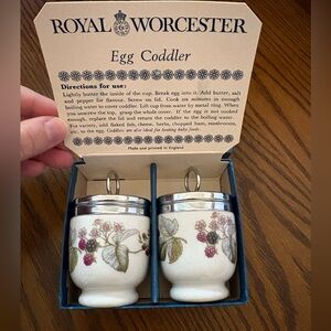 Royal Worcester egg coddlers